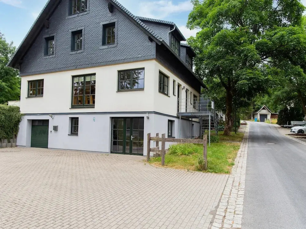 Spacious Semi-detached House With Wood Stove Located Directly on the Rennsteig