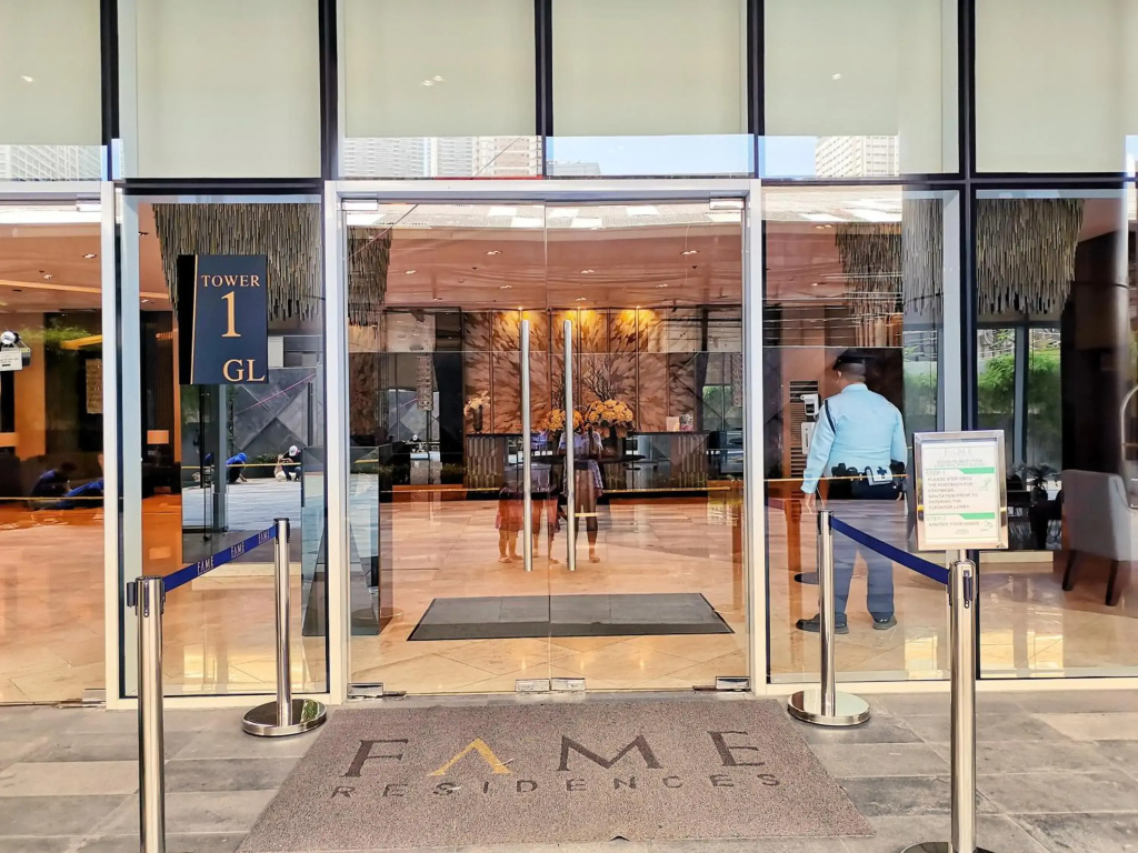 Stylish 1 Bedroom Condo Unit with Perfect Pool View Balcony at Fame Residences