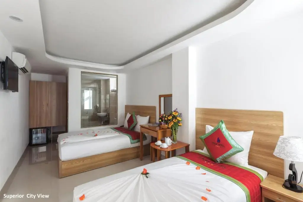 Deluxe Double room with sea view twin beds