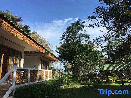 Двухместное бунгало с красивым видом из окна 2 отдельные кровати в Ruen Thai Rim Haad