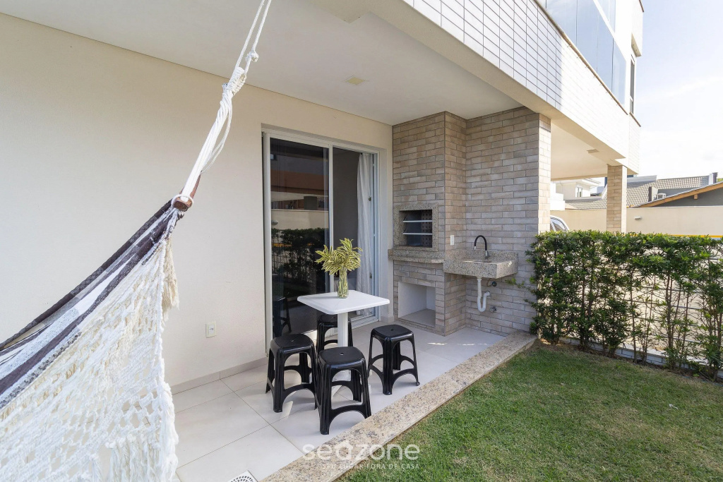 Apt Garden com churrasqueira 550m da praia CLG0001