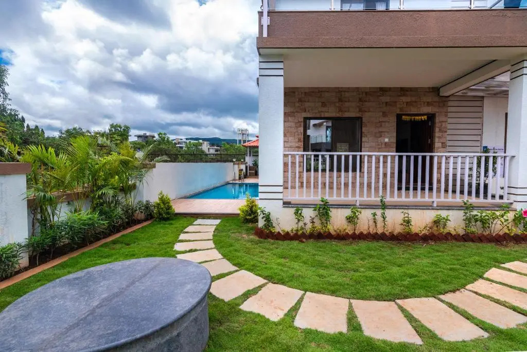 SaffronStays Aster, plunge pool villa with garden, Lonavala