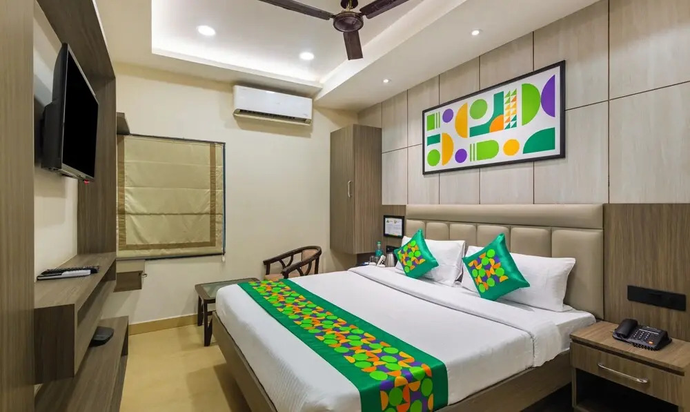 Двухместный номер Economy двуспальная кровать в Treebo Bombay Palace