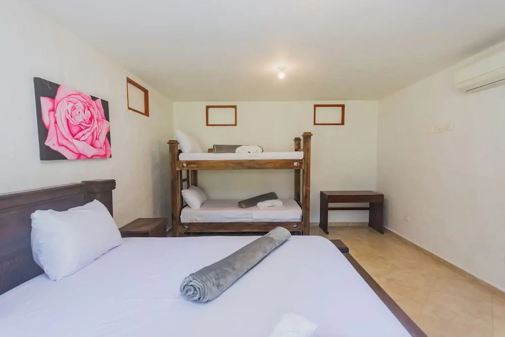 Standard Quadruple room with garden view
