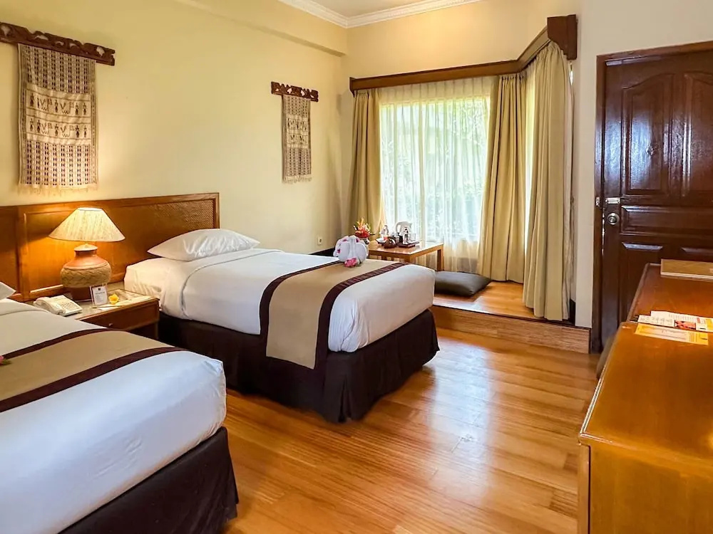 Deluxe Double room with balcony and with garden view (twin beds)