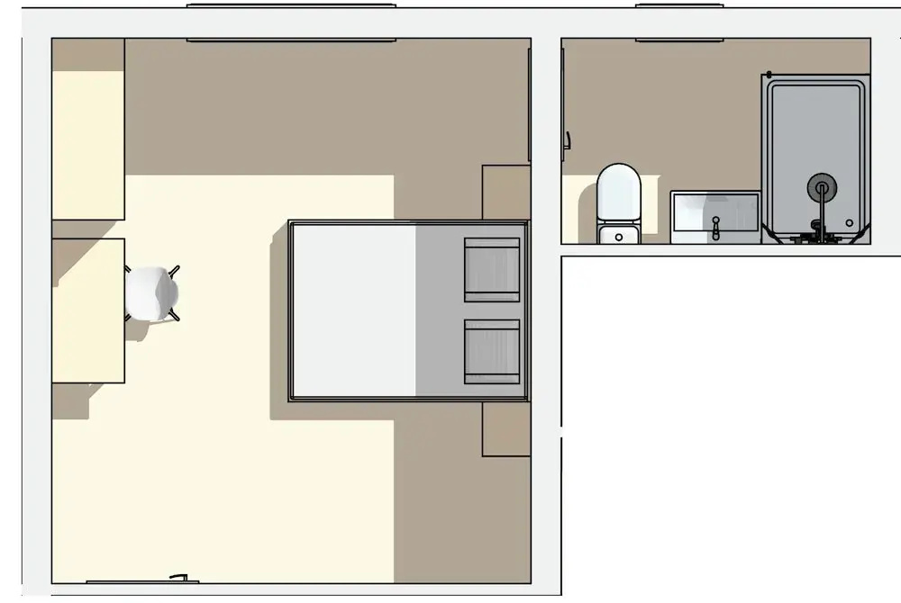 Standard Double room (full double bed)