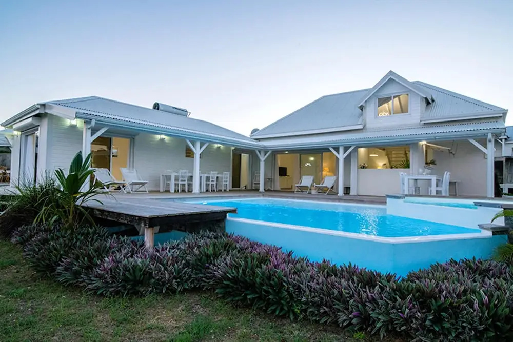 Villa with 4 Bedrooms in Le Moule, with Wonderful Sea View, Private Pool, Enclosed Garden - 200 M From the Beach