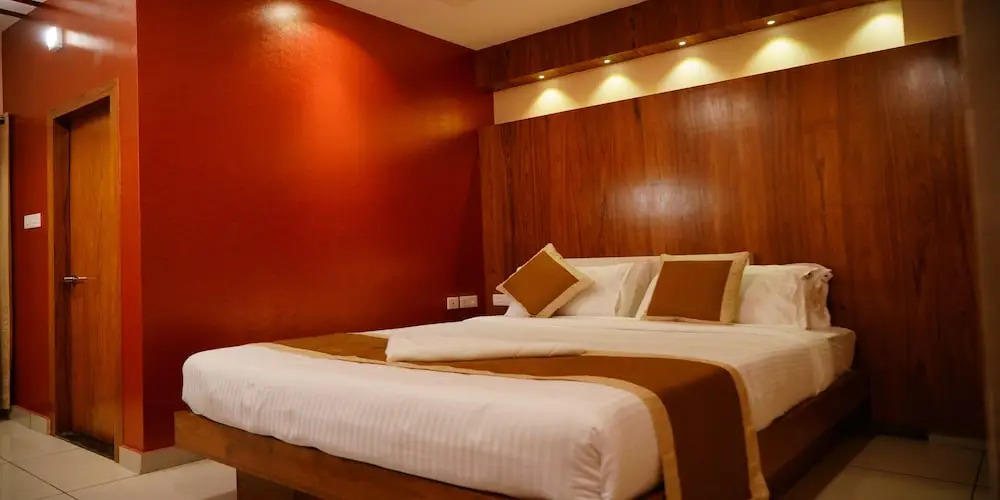 經典雙人房，配有雙人床