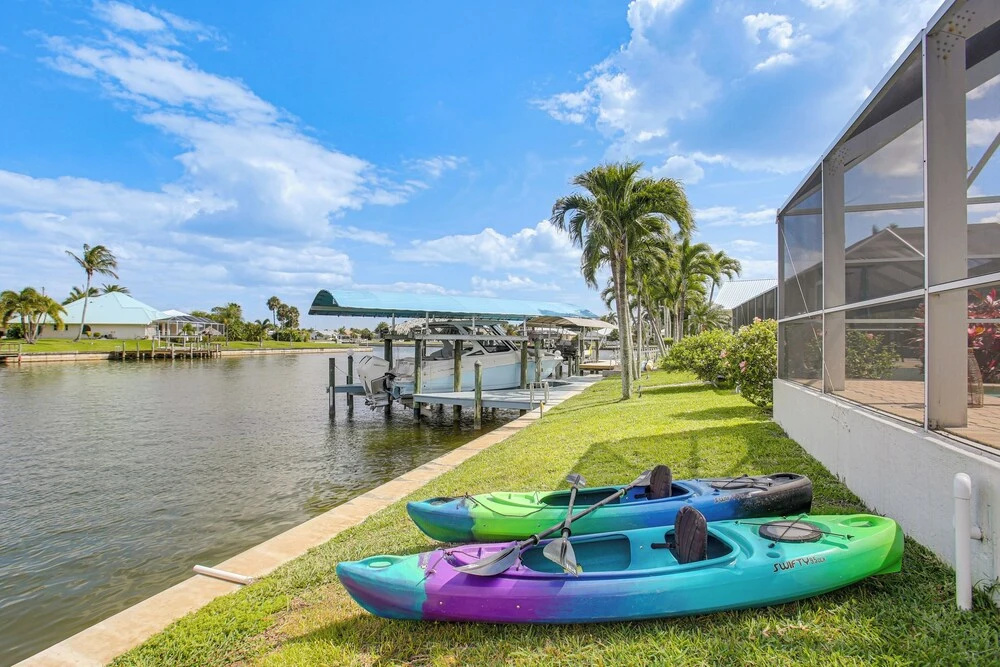 Dock, Pool & Hot Tub! Waterfront Gem in Cape Coral