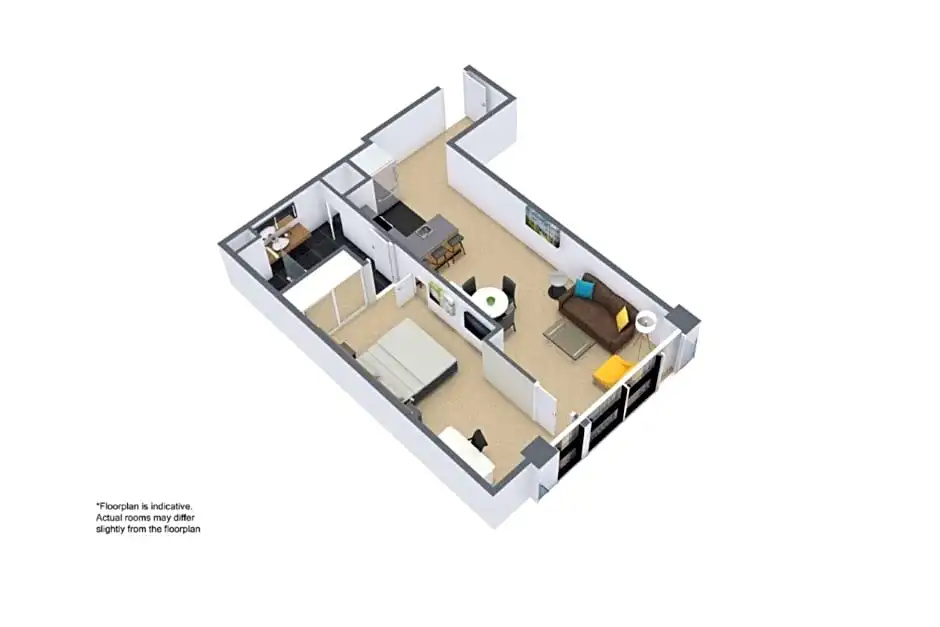 Adina Apartment Hotel Melbourne - Chambres