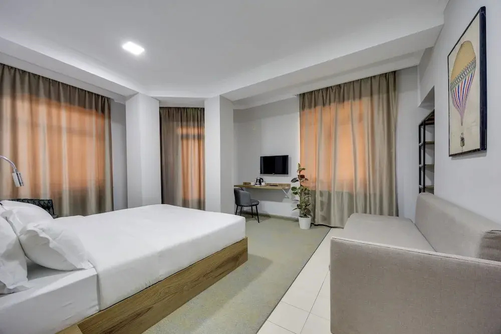 Standard Double room with balcony and with city view (full double bed)
