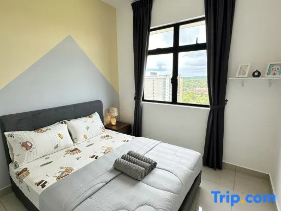 Desaru Meow Cat Theme 3BR HF[8pax] 2 Cpark+Netflix