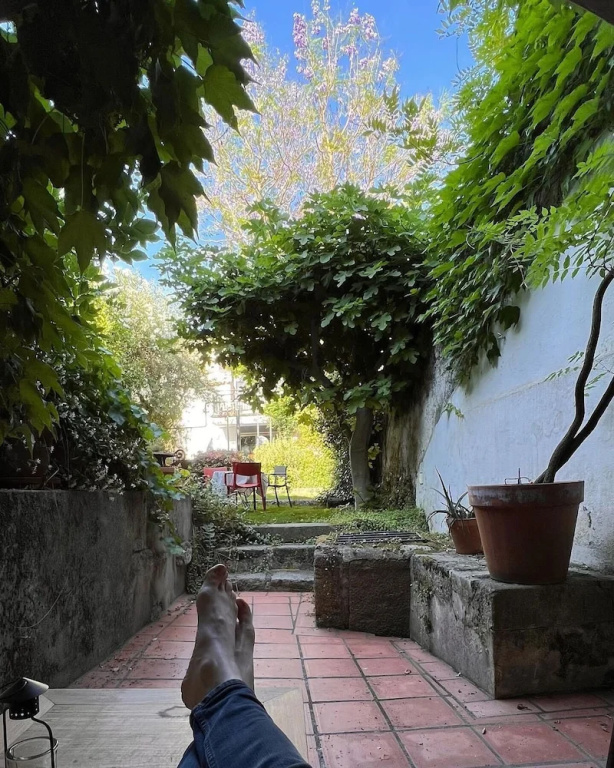 Standard Double Basement Studio with garden view (full double bed)