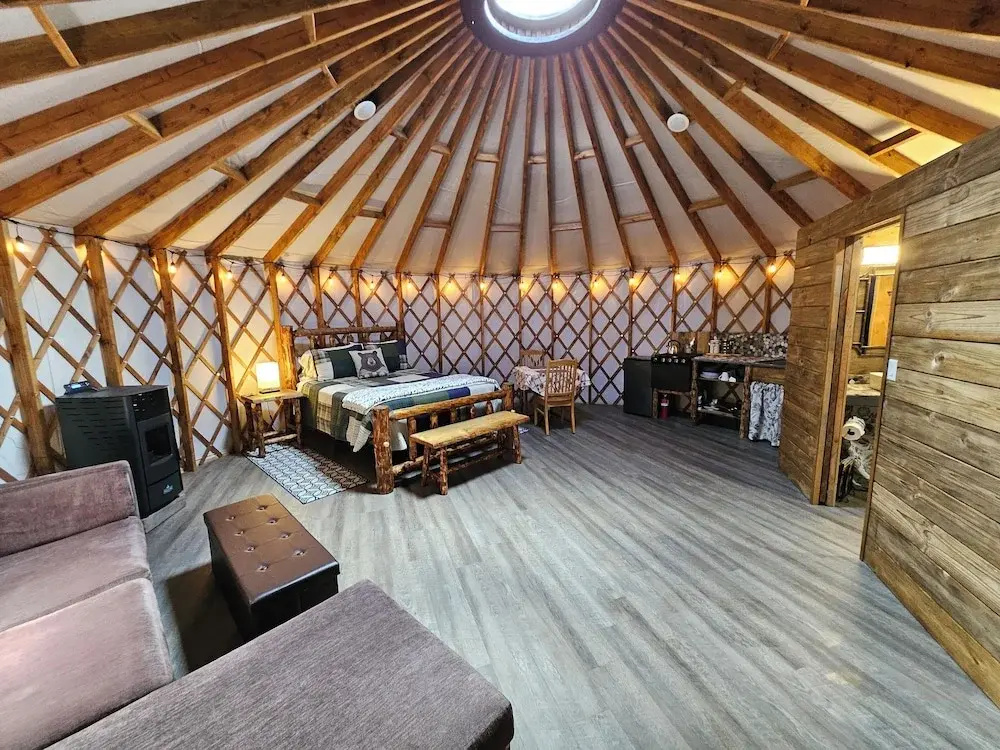 Double Family Suite with mountain view (full double bed)