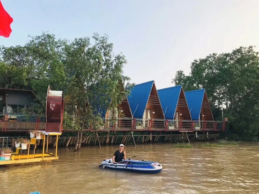 Cồn Phụng Retreats Mekong - Nature Island with Free Boat Shuttle & Fishing