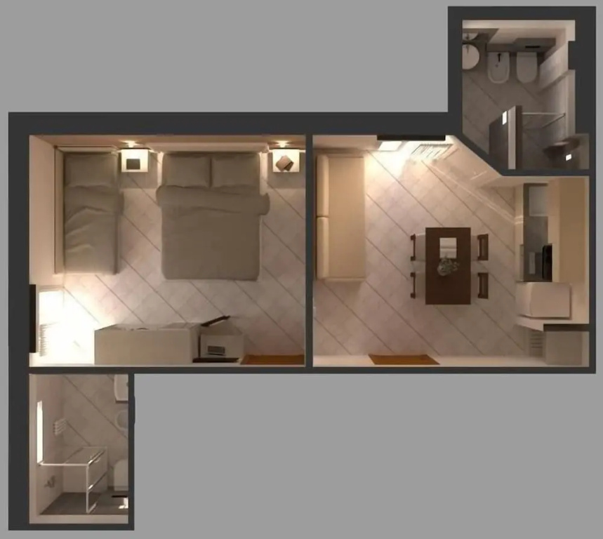 Standard Triple room with balcony