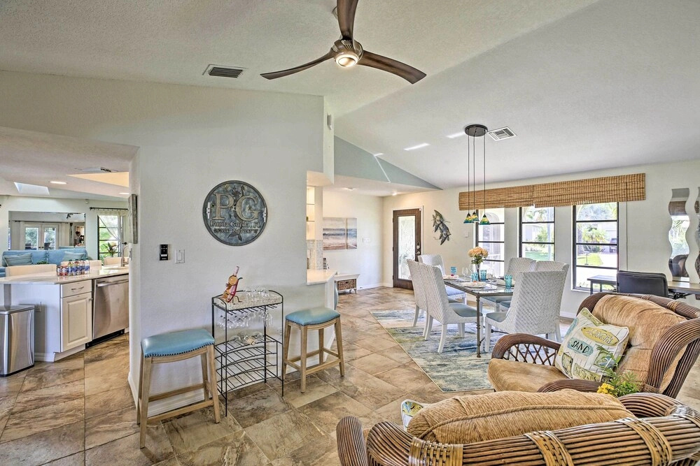 Canal Waterfront Home With Private Pool & Dock!