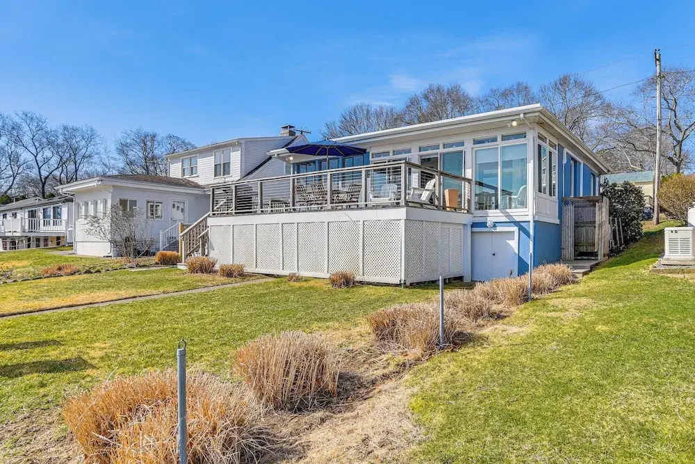 Dock, Sunrise View: Waterfront Home on Mt Hope Bay