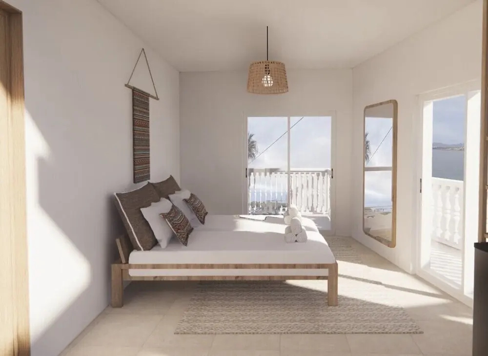 Comfort Double room with balcony and with sea view (full double bed)