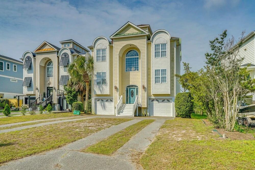Walk to Beach! Spacious Surf City Escape