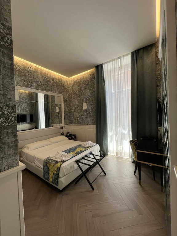 Deluxe Double room with balcony and with city view (full double bed)
