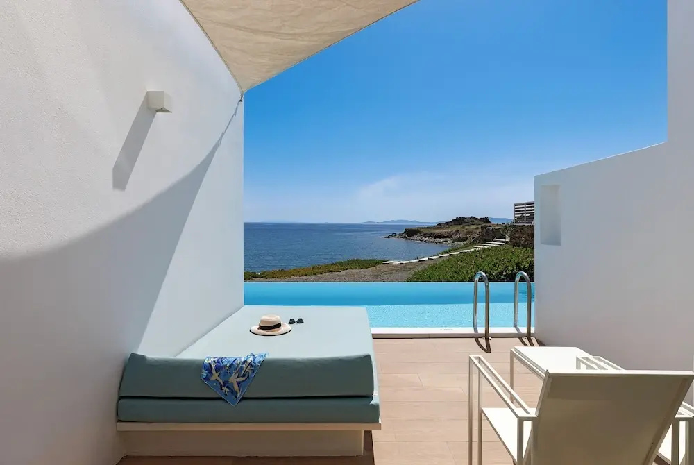 Premium Double room with balcony and with sea view (full double bed)
