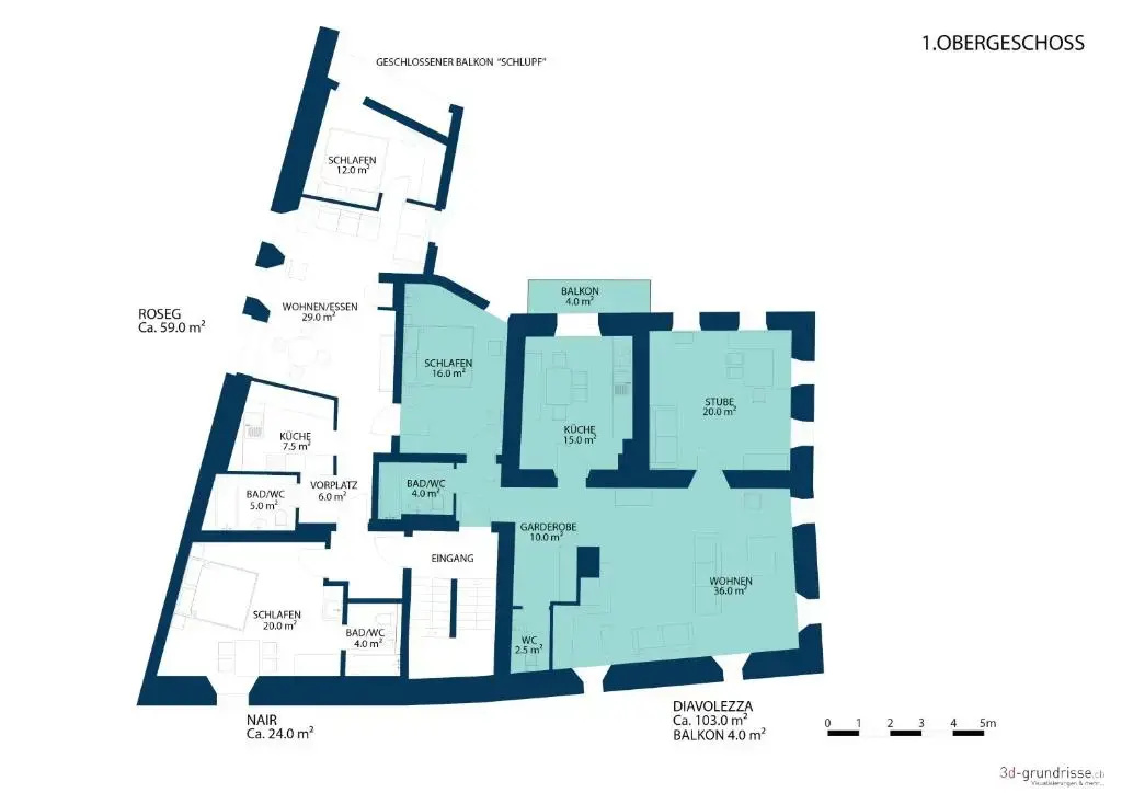 2 Bedrooms Apartment with balcony