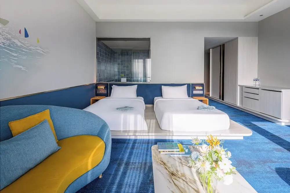 Standard Double room with balcony and with sea view (twin beds)