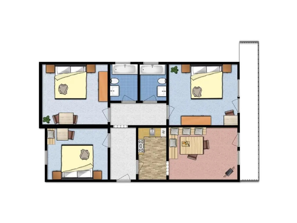 3 Bedrooms Apartment
