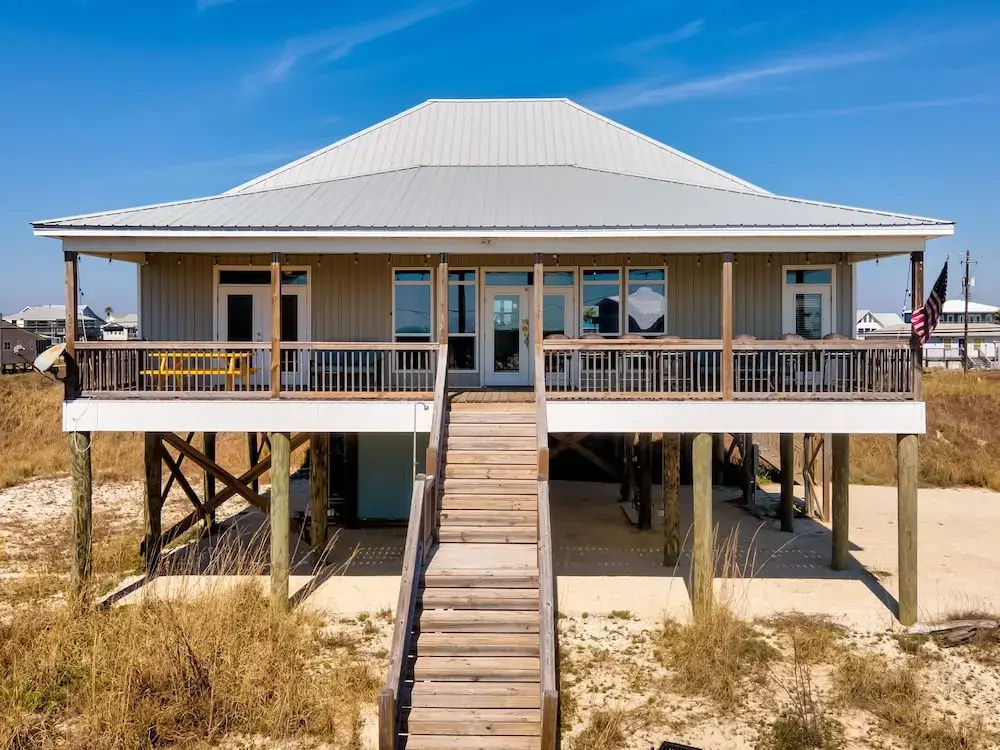 Seabatical - Gulf And Bay Views - Steps To The Water - Enjoy A Family Dinner After A Great Day On The Beach! 3 Bedroom Home by RedAwning