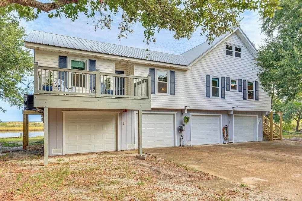 Steps to Gulf: Bayside Dauphin Island Home w/ Dock