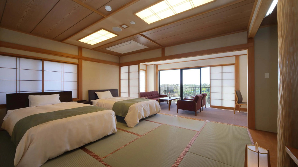 標準四人房,配有大床