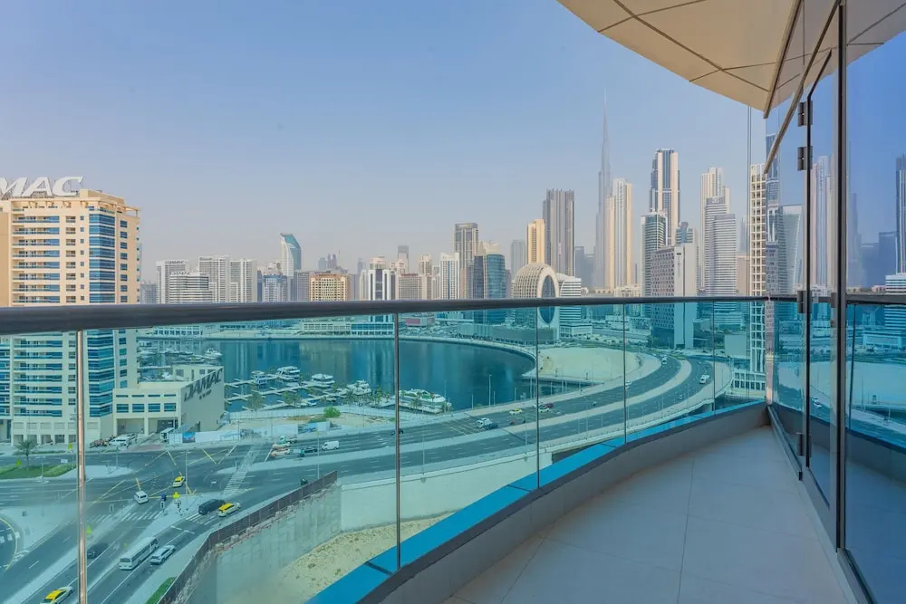 Bay Gem With Panoramic Burj Khalifa and Canal View
