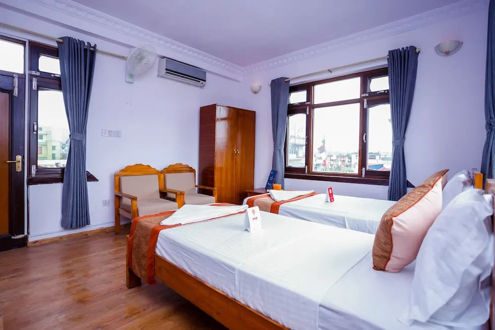 2 Bedrooms Deluxe Quadruple room with balcony and with garden view