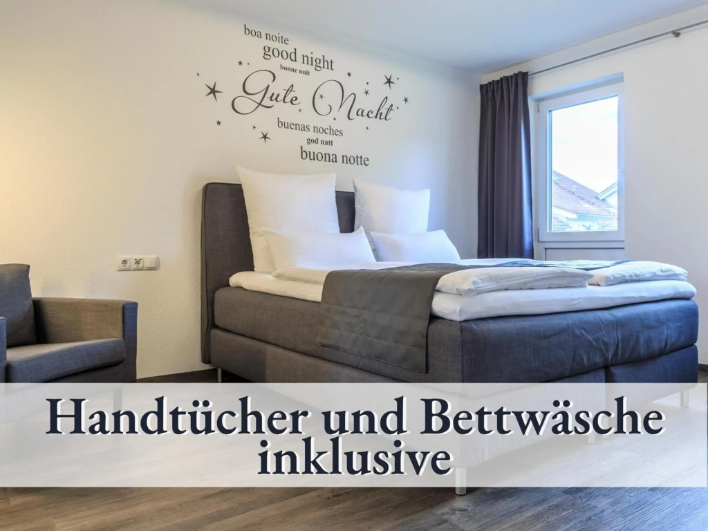 Apartment Black & White mit Sonnenbalkon und Parkplatz