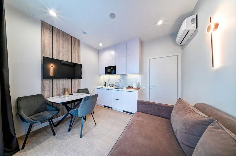 Двухместный номер Deluxe с видом на море двуспальная кровать в Real Apartments Sochi