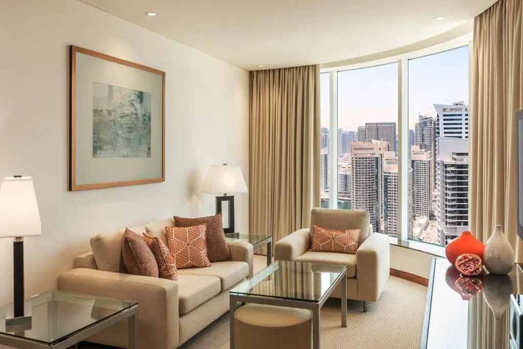 Двухместный люкс Deluxe c 1 комнатой (двуспальная кровать) в Grosvenor House, a Luxury Collection Hotel, Dubai