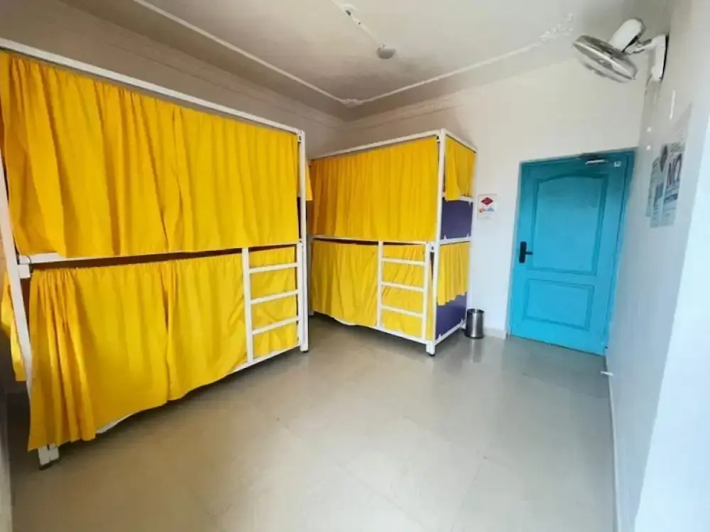 Bed in Dorm with balcony