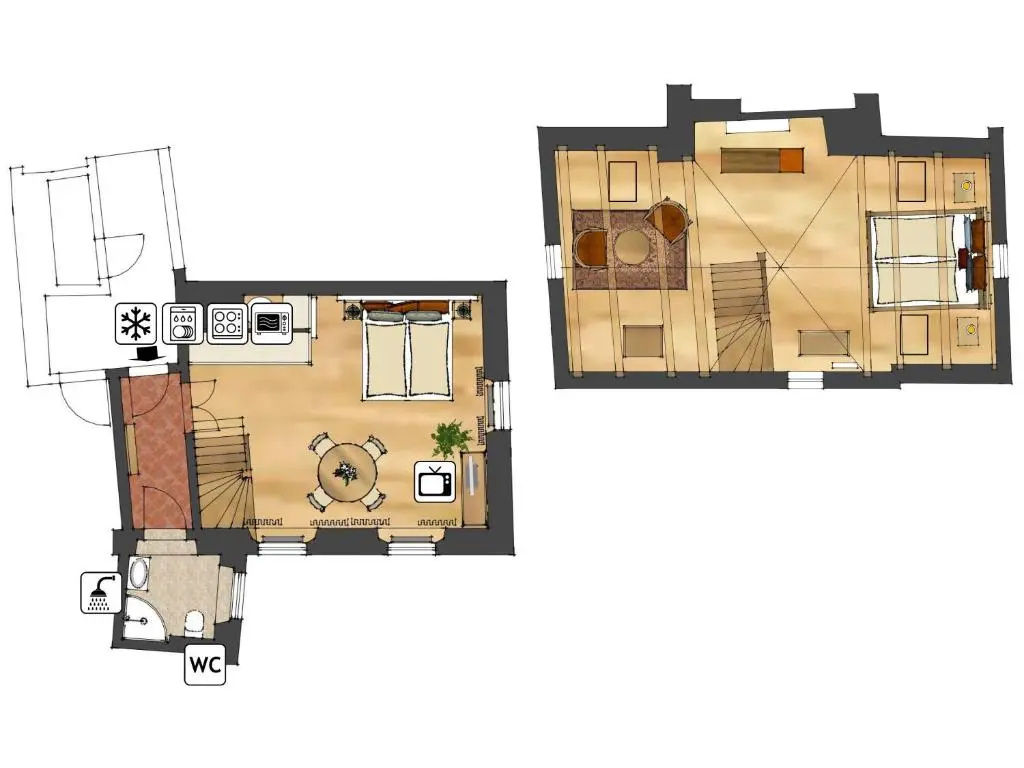 Duplex Apartment with city view