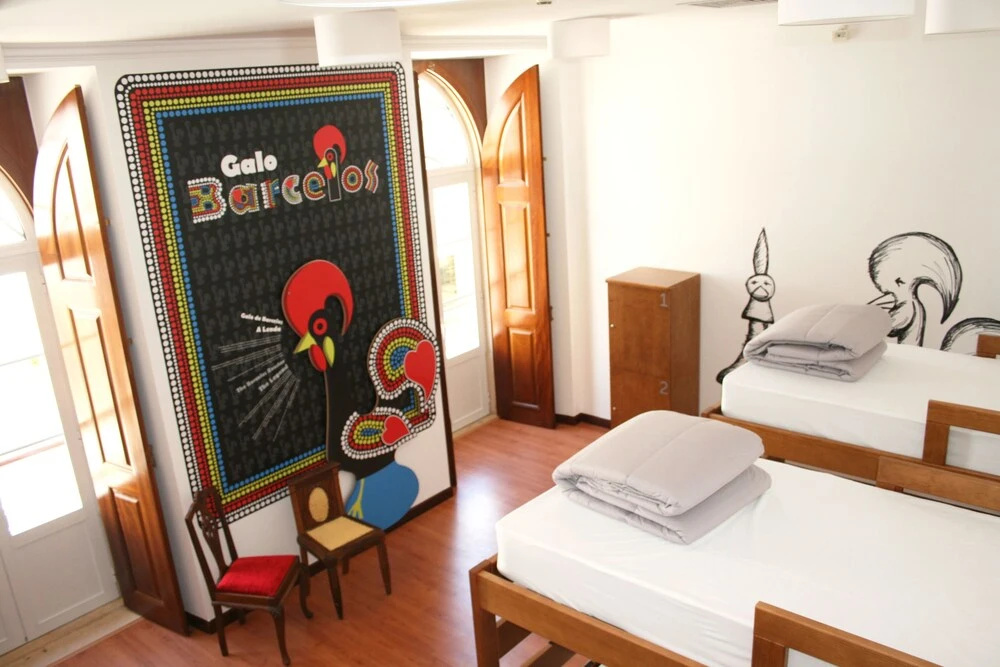 Bed in Dorm with balcony