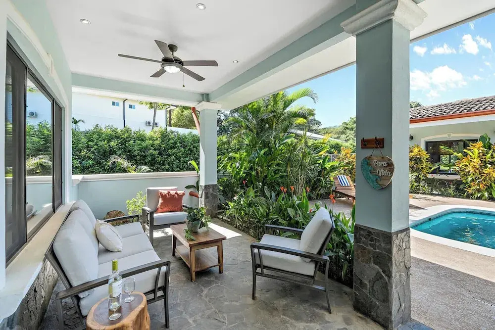 Stylish Home with Chic Decor, Luxury Amenities & Tropical Outdoor Oasis with Sparkling Private Pool