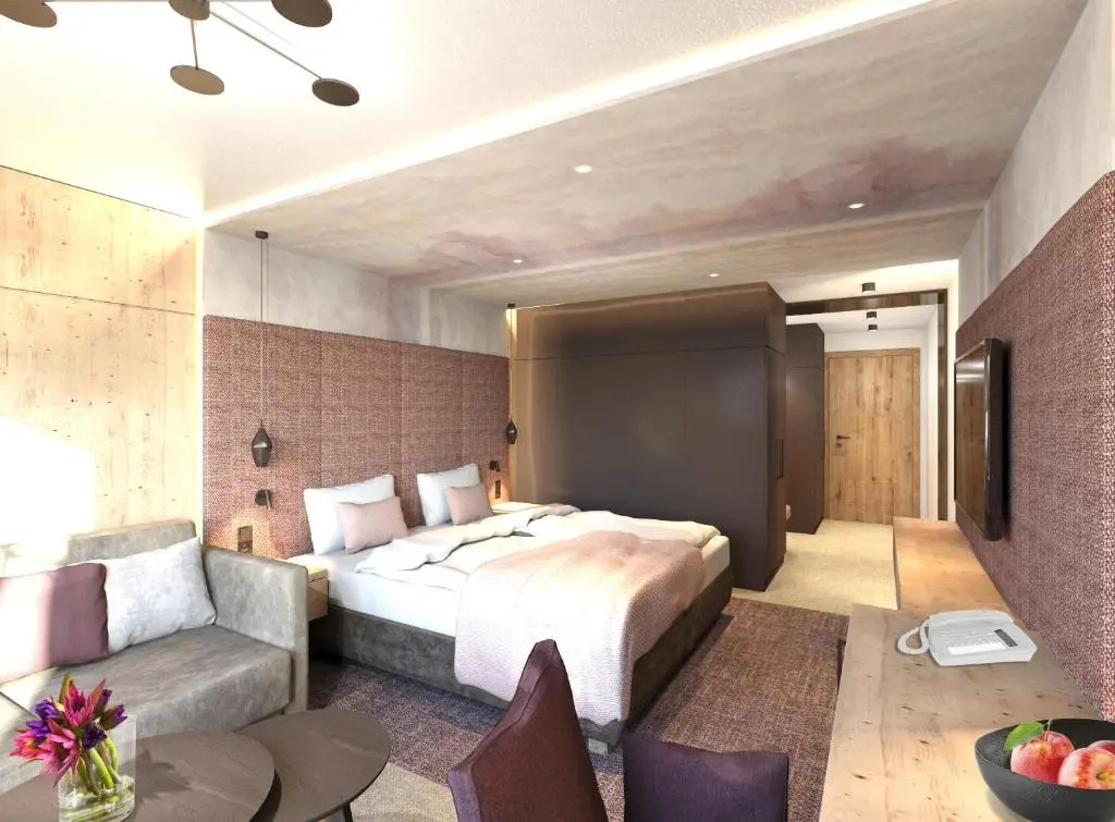 Standard Double room with balcony and with mountain view (full double bed)