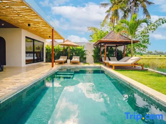 3BR Villa w/ Rice Field View & Private Pool Nuanu