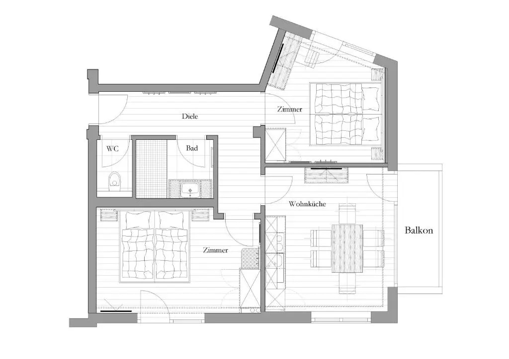 Garni Victoria - Chambres