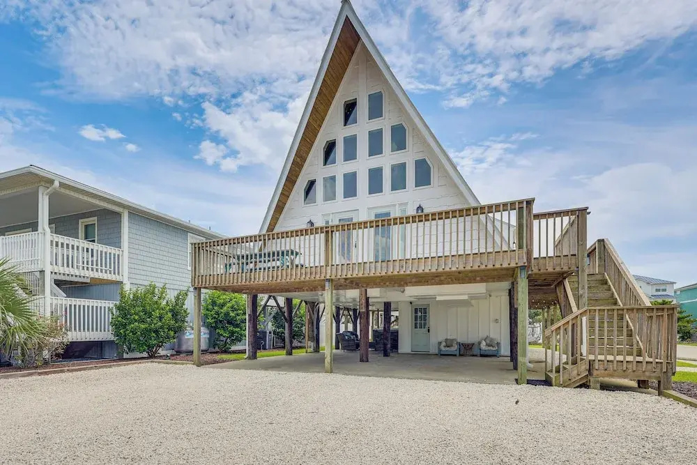 Unique A-frame Beach House: 'the Beacon at Oib'