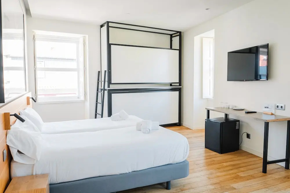 Двухместный номер двуспальная кровать в The Central House Porto Ribeira - Hostel