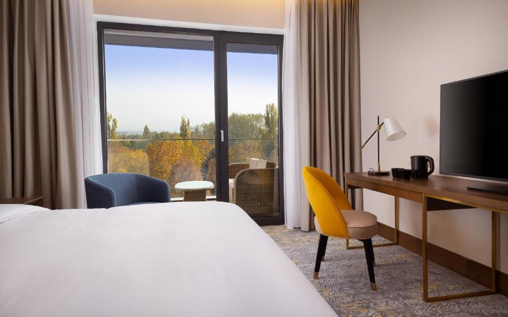 Двухместный номер Classic с видом на горы двуспальная кровать в Swissotel Wellness Resort Alatau Almaty