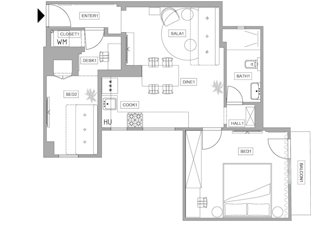 Chic Black White 2BR Retreat on Dambovitei