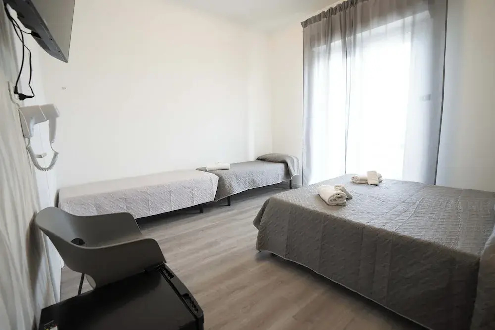 Standard Quadruple room with balcony and with sea view