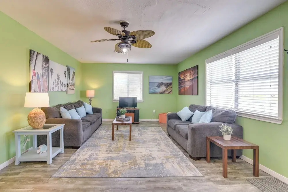 Walk to Gulf: Surfside Beach Home w/ Deck